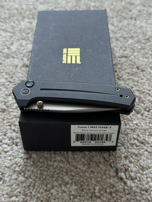 We knife Culex Black Titanium CPM 20CV. Складний ніж. Оригінал