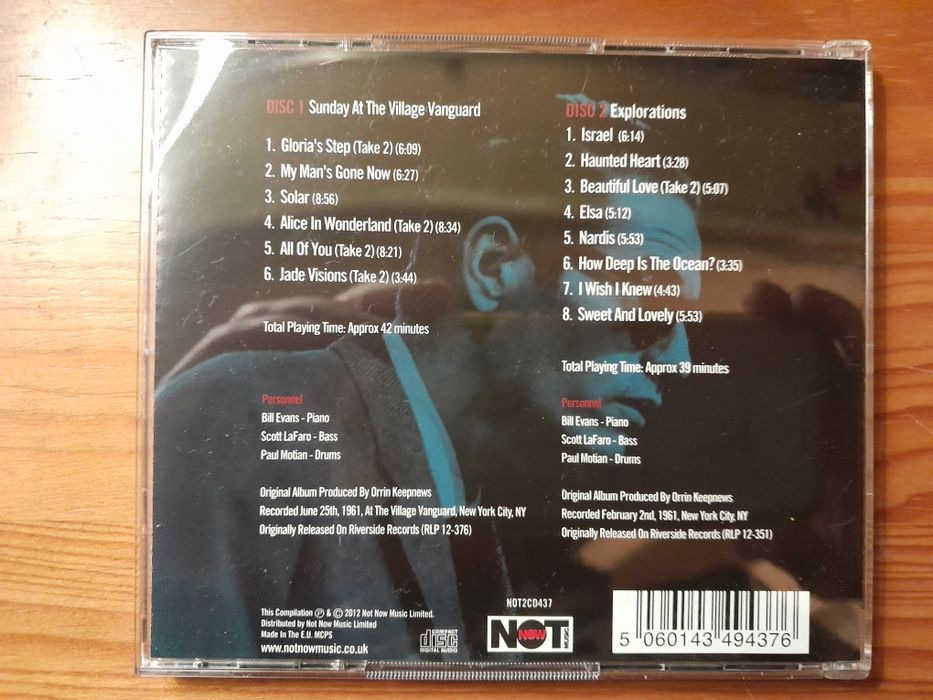 Bill Evans - Sunday At The  Village Vanguard + Explorations 2CD Jazz