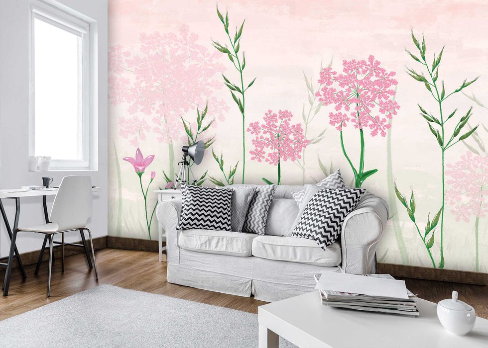 Fototapeta Pastele Kwiaty Natura Na Ścianę 3D Na Twój Rozmiar + KLEJ