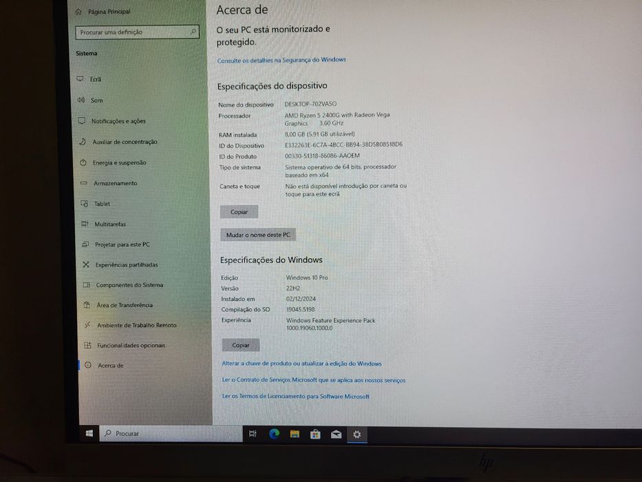 Pc Torre HP Ryzen 5