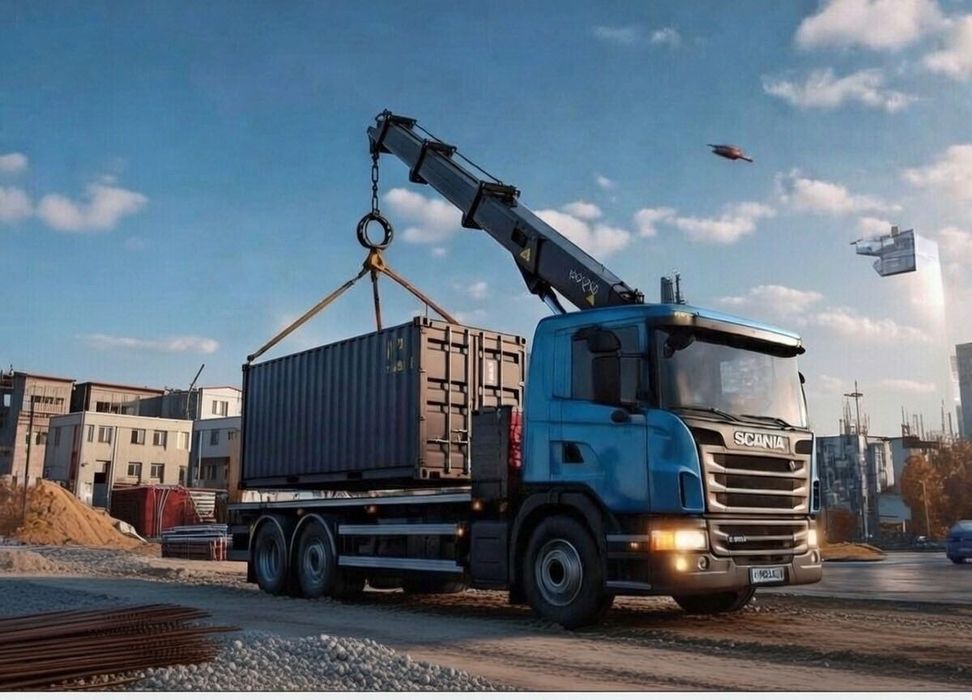 Dźwig HDS + transport – szybkie terminy | Warszawa / Mazowsze