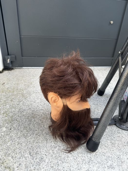 3 Cabeças de Manequim para Treino de Corte de Cabelo e Barbeiro Tripé