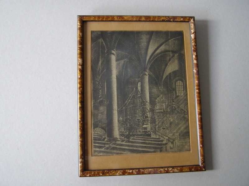 Miedzioryt - Bima ,Stara Synagoga -Wł. Zakrzewski sygn.