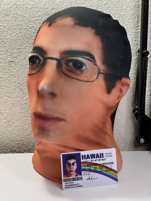 Маски 3d 360° Mclovin Tyler durden, Walter white,Dexter,  мактрахер