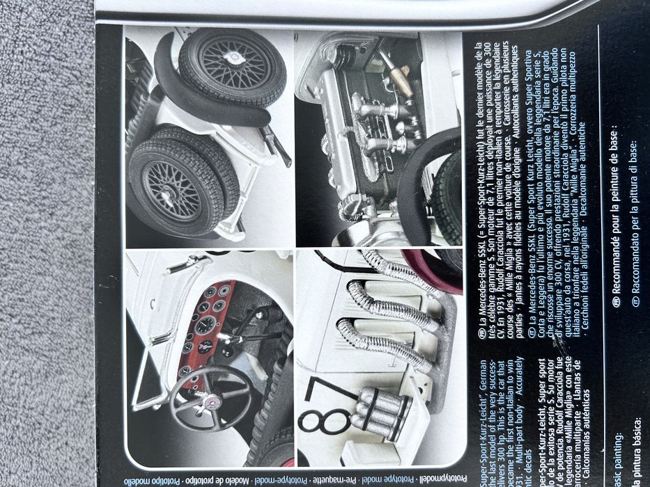 Samochód Mercedes Benz SSKL model do sklejania Revell 07737