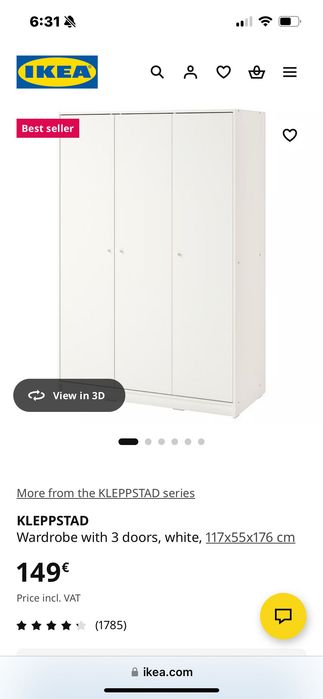 Bed & wardrobe (2 items)