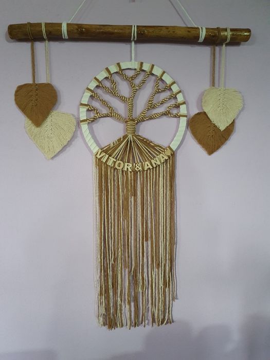 Painel caça sonhos macrame e crochet