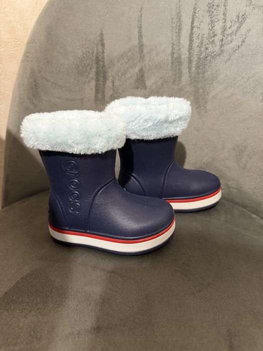 Гумачки, чобітки дитячі Crocs, Крокс гумові чоботи