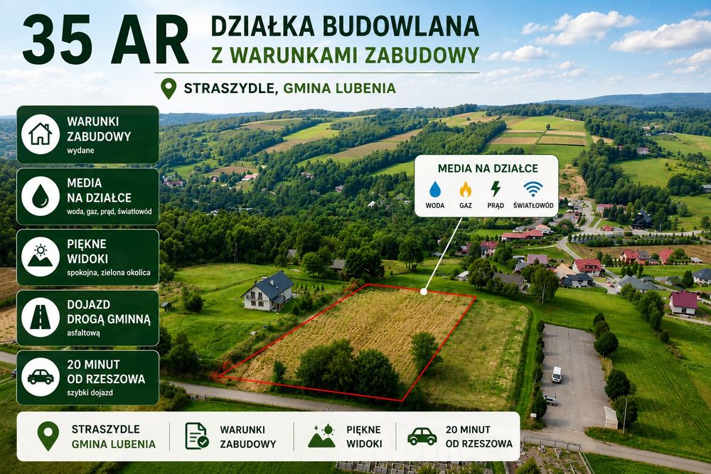 35 ar z warunkami zabudowy | Media | Piękne widoki | Straszydle