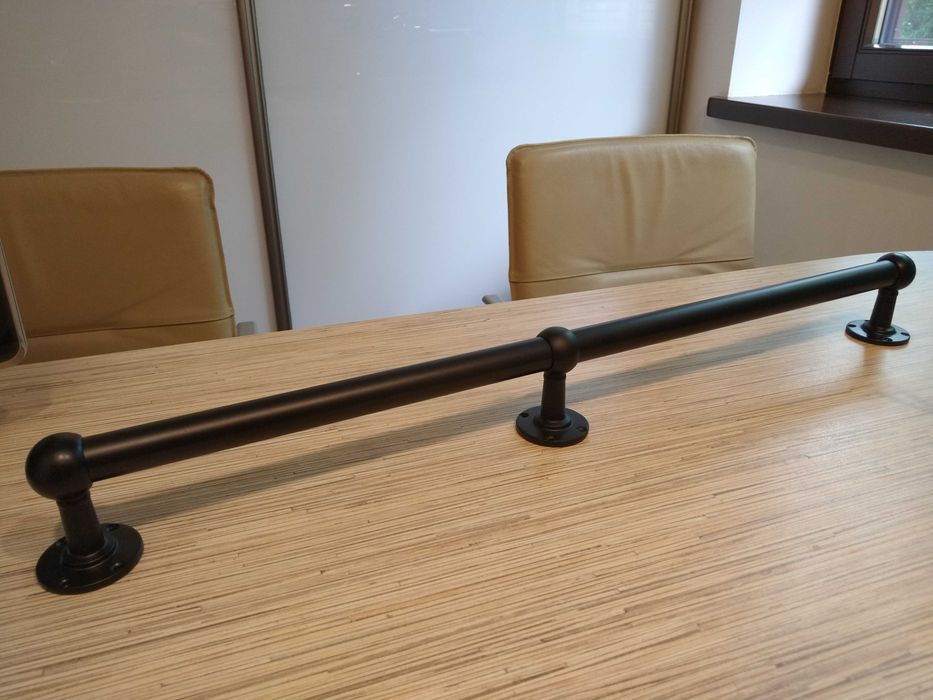 BALUSTRADA SCHODOWA Poręcz z rurki fi 32 + uchwyty Solidne/ Nowe