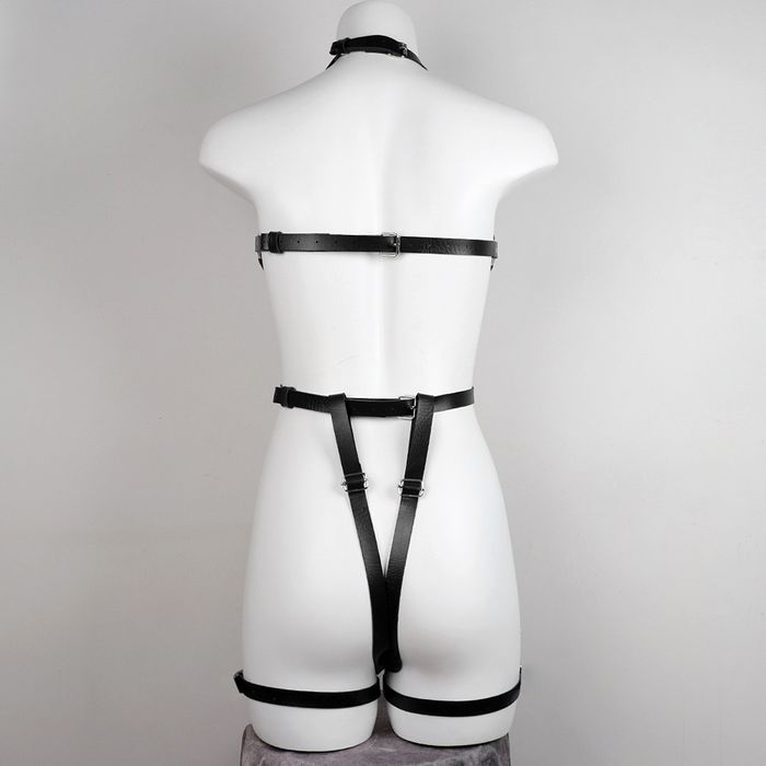 Сексуальний набір портупея та гартери + наліпки Monica