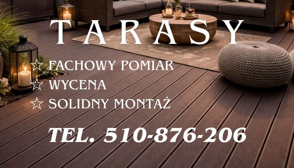 Taras kompozytowy/drewniany/renowacja