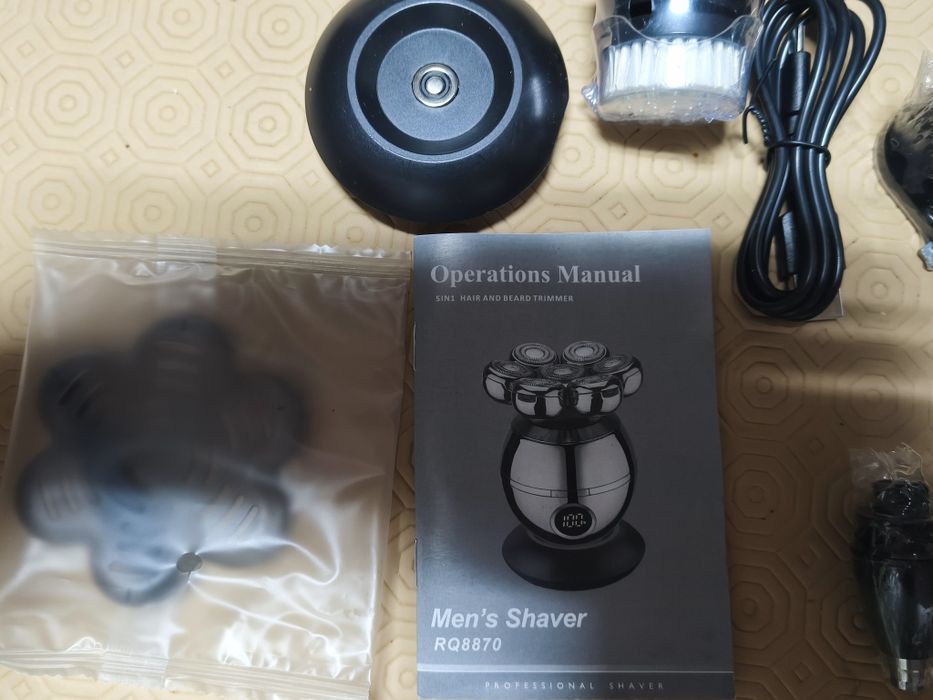 Barbeador elétrico para carecas multiusos