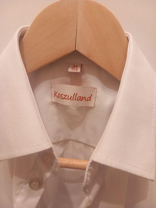 Koszula biała z krótkim rękawem 152