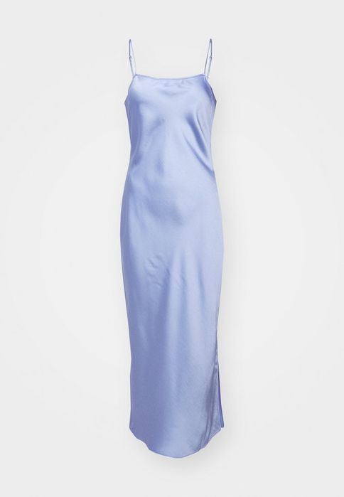 Sukienka  satynowa niebieska SAOLIVIA Samsoe S