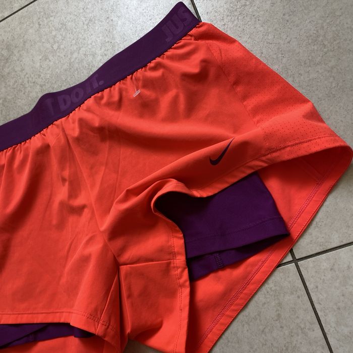 Nike Running Shorts беговые спортивные шорты компресионные 2 в 1 с леггинсами лосинами оригинал размер М M