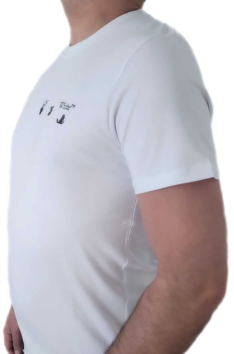 OFF WHITE Koszulka T-shirt biała Skate