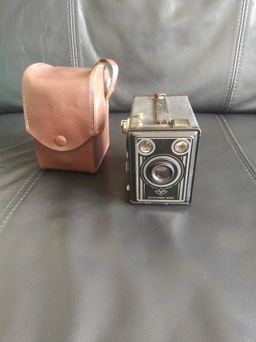 Maquina fotografica Agfa Synchro Box. ano 1951-1957