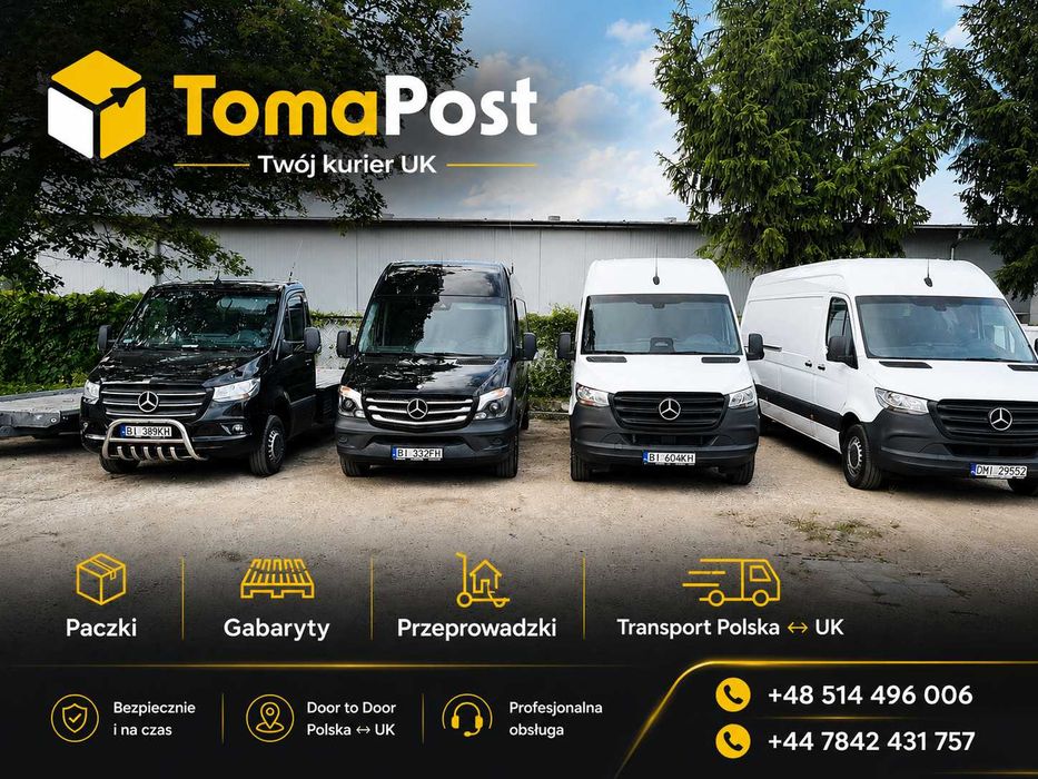 Transport Polska Anglia Paczki, Gabaryty, Auta TomaPost.pl – TRANSPORT Warszawa – Anglia