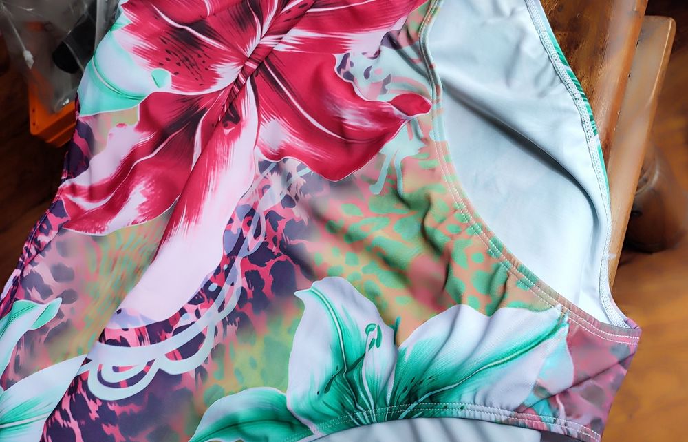Kostium kąpielowy "Hibiskus" 2XL