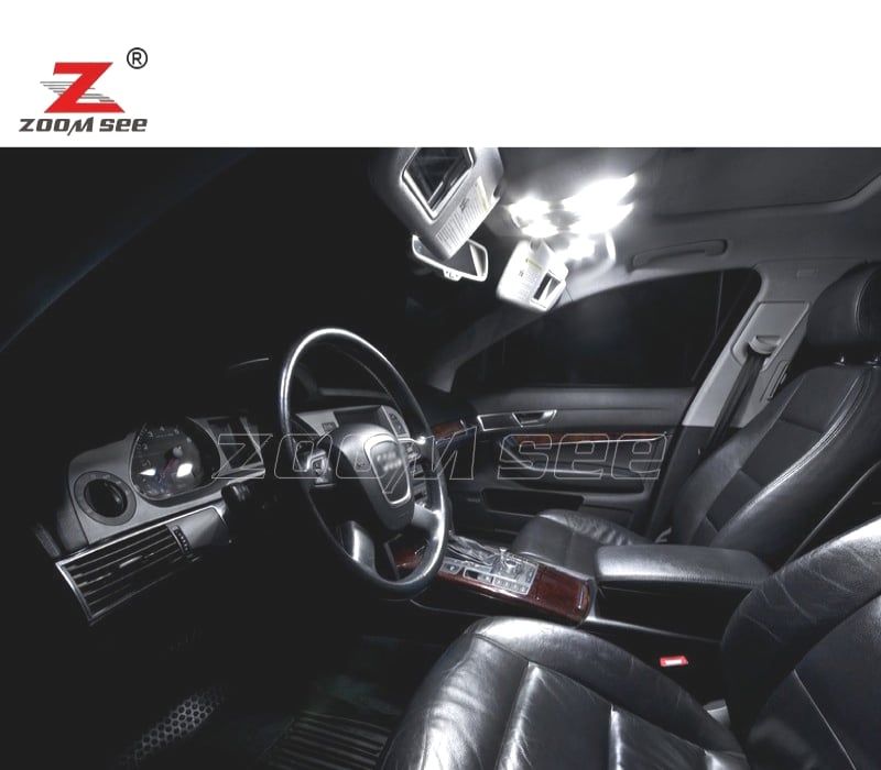 KIT COMPLETO DE 20 LÂMPADAS LED INTERIOR AUDI A6 S6 RS6 C6 AVANT 2005-2011