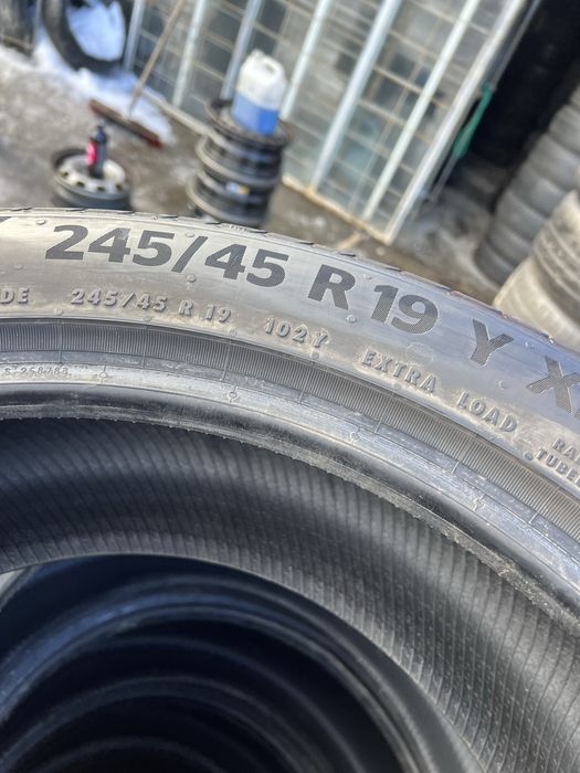 Шини 245/45/19 Continental‼️24 Рік‼️Як Нові‼️Комплект Літо; Резина R19
