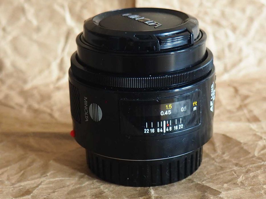 Obiektyw Minolta Maxxum AF f1.7/50mm.
