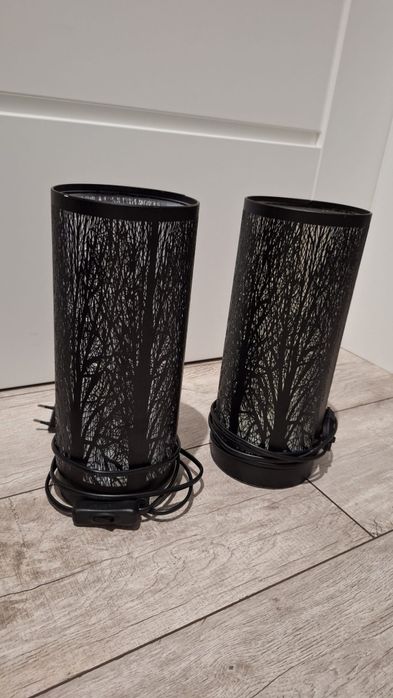 Zestaw lamp stołowa i wisząca