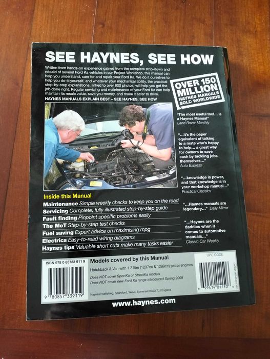 Haynes - Ford Ka (Technical Manual)64750724604290124