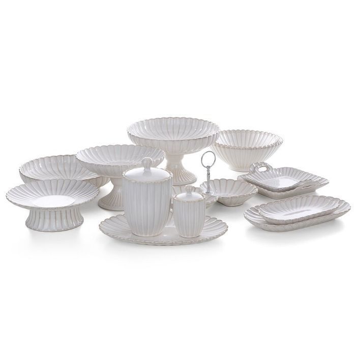 Patera ceramiczna 32x20x3 Avril 1 kremowa 04