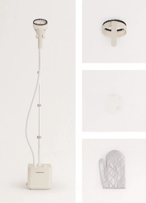 Ferro passar roupa na cor rosa