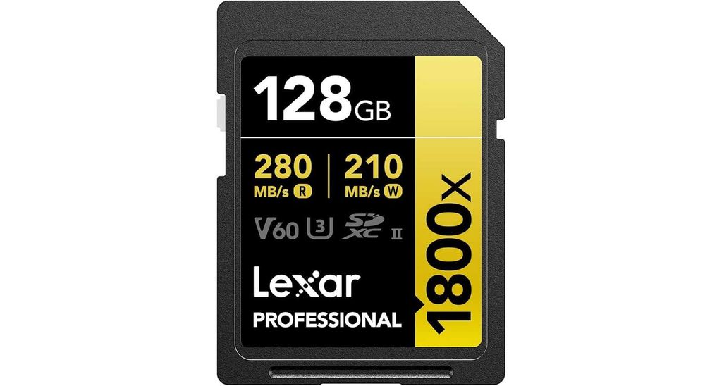 Lexar GOLD 128GB SDXC V60 UHS-II (280/210MB/s) - NOVO