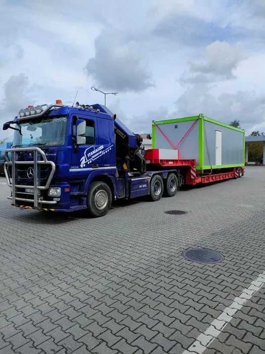 Transport HDS Niskopodwoziowy kontenery wynajem platforma laweta dźwig