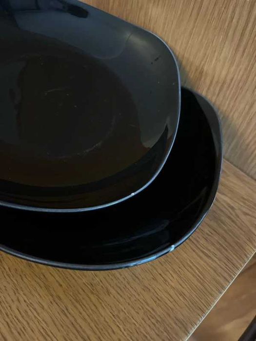 Pratos pretos fundos (12) Pagnossin ironstone