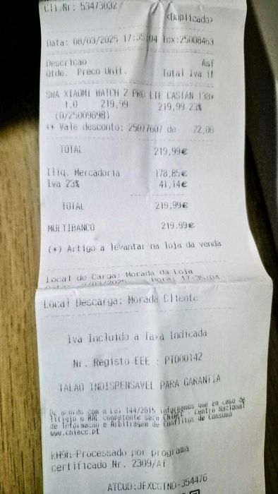 Smartwatch Xiaomi Watch 2 pro LTE com garantia