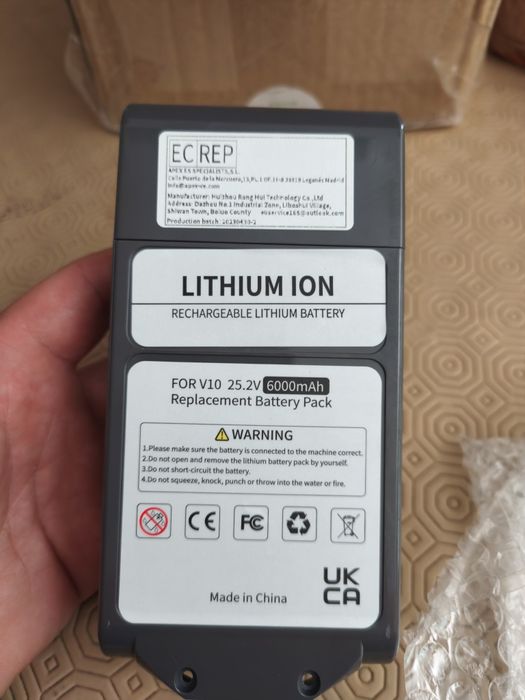 Bateria compatível Dayson V10