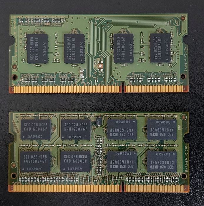Pamięć RAM DDR3 do laptopa Samsung 2GB + 1GB (Łącznie 3GB) PC3-8500S