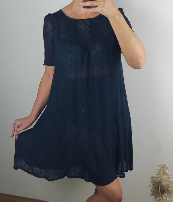 Monsoon 36 granatowa oversize