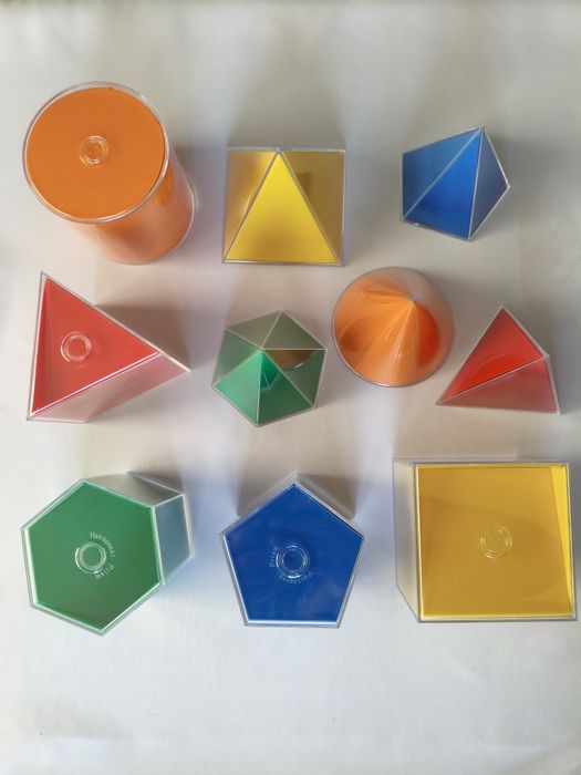 Składane bryły geometryczne 2D/3D