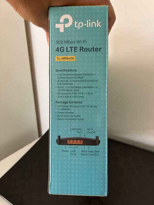 Router 4G TP-Link (TL-MR6400) - Como Novo com Caixa e Fatura