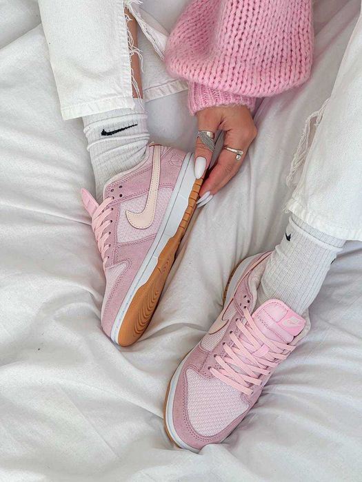 Женские кроссовки Nike Dunk Low Teddy Bear Pink 36-41 Новинка Сезона!