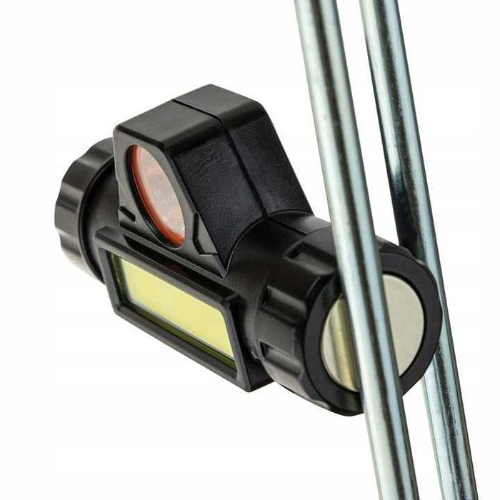 Mocna Latarka COB z magnesem uniwersalna na głowę czołówka lampa LED