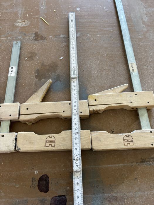 Scisk stolarski drewniany