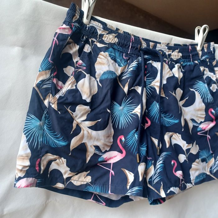 Spodenki szorty plywackie do pływania basen morze flaming