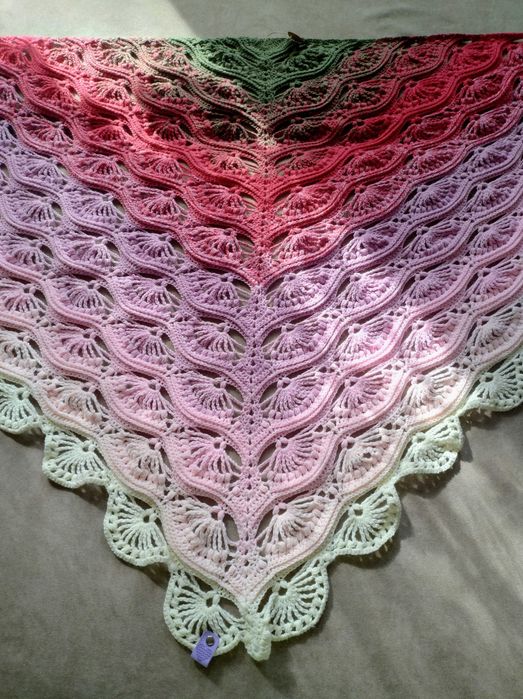 Chusta na szydelku handmade