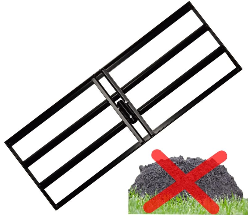 Niwelator ręczny równarka do trawnika grabie