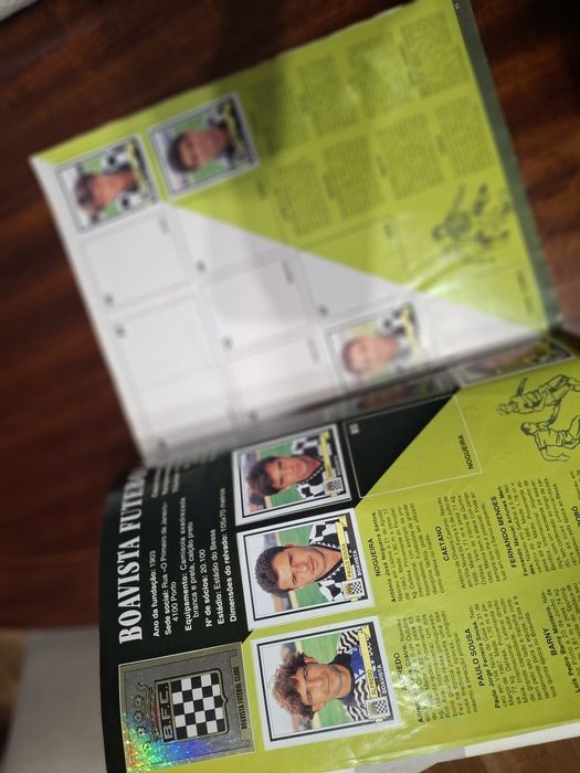 Caderneta panini futebol 94 95 com figo