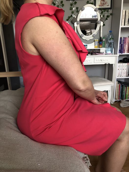 Sukienka na wesele różowa tanio 44