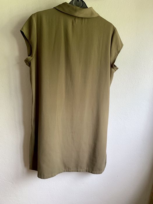 Blusa comprida verde