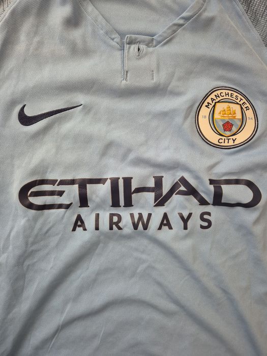 Manchester City 2018/2019 Domowa Koszulka Piłkarska